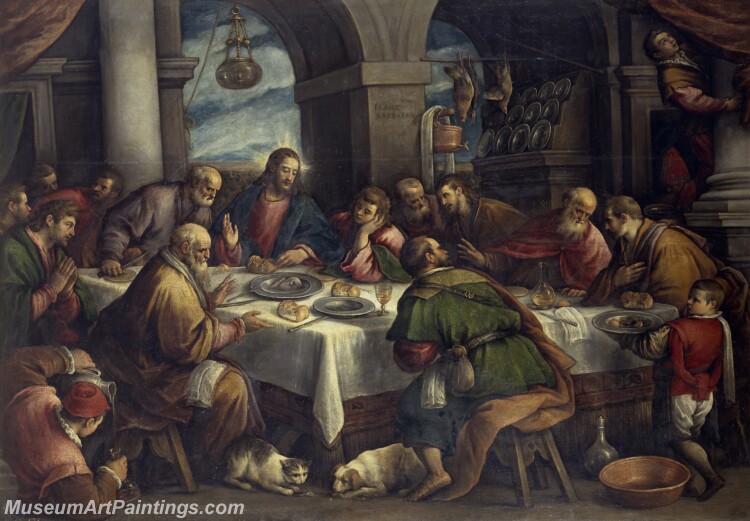 Bassano Francesco La última Cena Painting