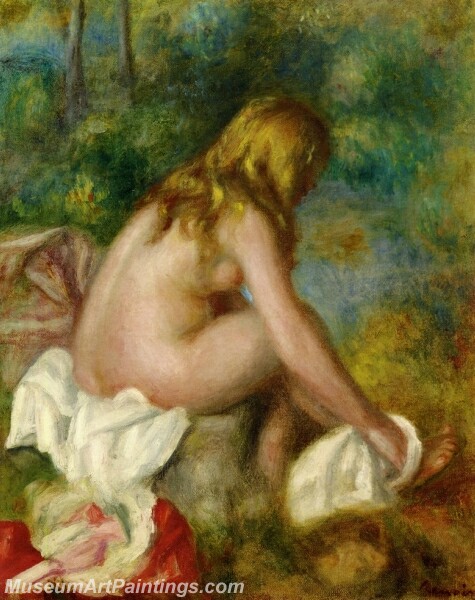 Bather Seated Nude Painting