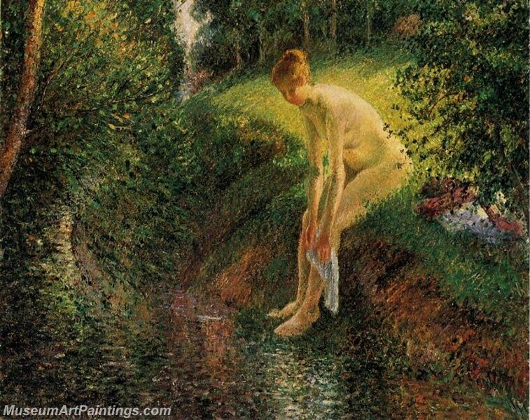 Bather in the Woods Painting