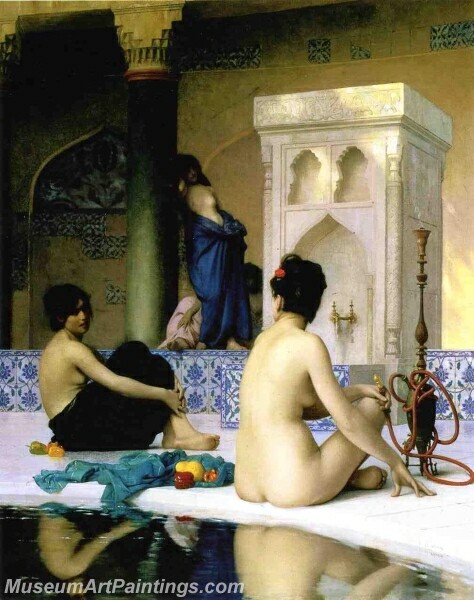 Bathing Scene Painting