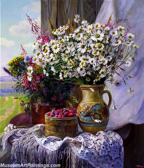 Beautiful Flower Oil Paintings 008