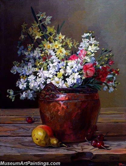 Beautiful Flower Oil Paintings 010