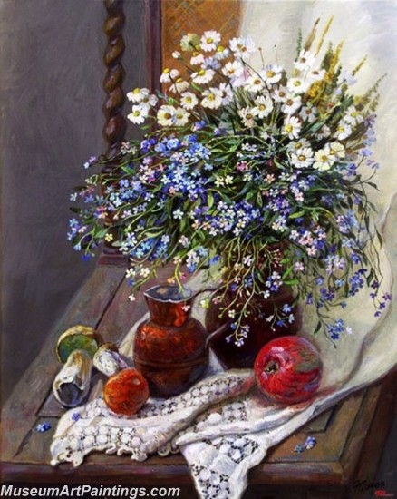 Beautiful Flower Oil Paintings 011