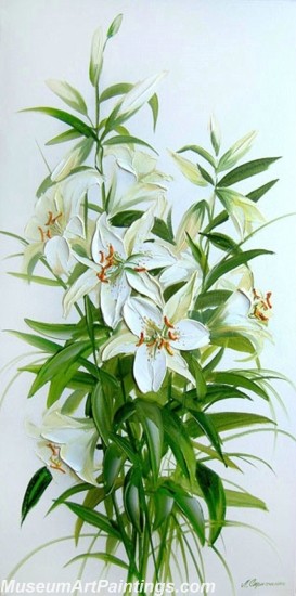 Beautiful Flower Oil Paintings 016