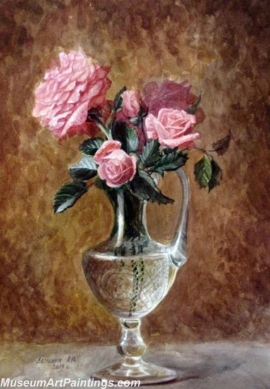 Beautiful Flower Oil Paintings Roses 005