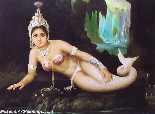Beautiful Indian Girl Paintings Beautiful Indian Mermaid