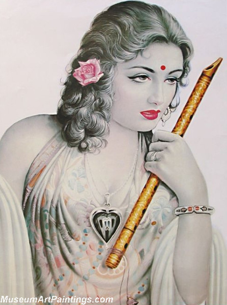 Beautiful Indian Girl Paintings Ravishing Seductress