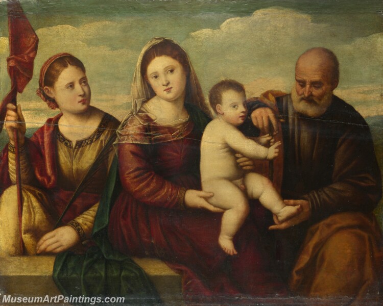 Bernardino Licinio The Madonna and Child with Saints Painting