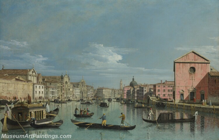 Bernardo Bellotto Venice The Grand Canal facing Santa Croce Painting