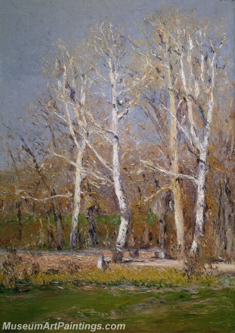 Beruete y Moret Aureliano de Paisaje de invierno Painting