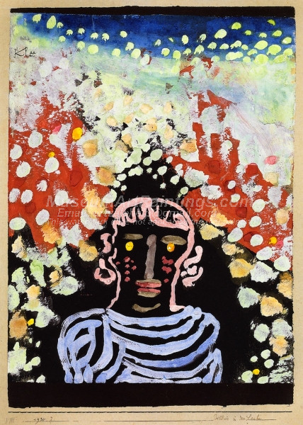 Bildnis in der Laube by Paul Klee