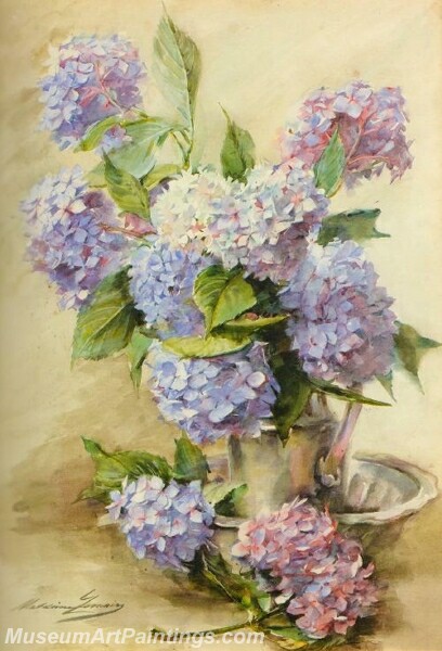 Blue Hortensias Painting