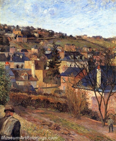 Blue Roofs Rouen Painting