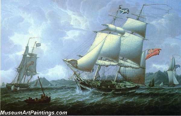 Boat Painting British Schooners