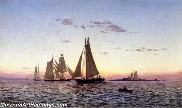 Boat Painting Lower New York Bay