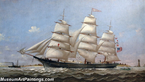 Boat Painting Ship LUCY G DOW