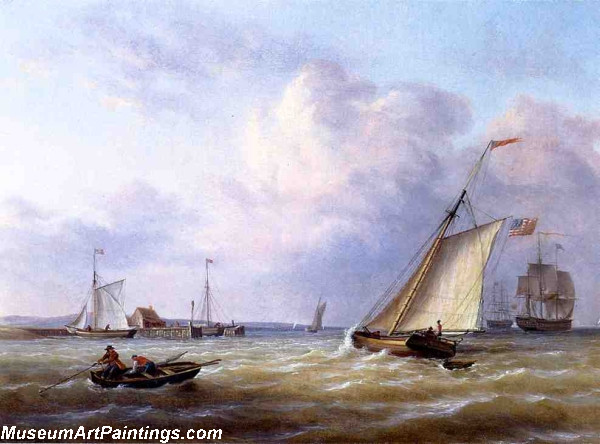 Boat Paintings Philadelphia Harbor by Francis Neyhardt