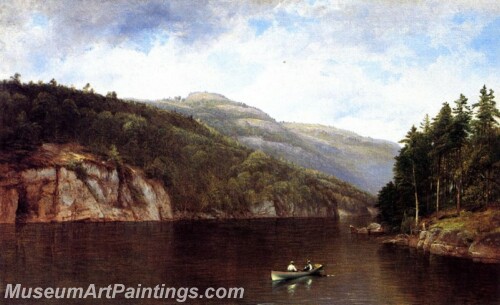 Boating on Lake George Painting