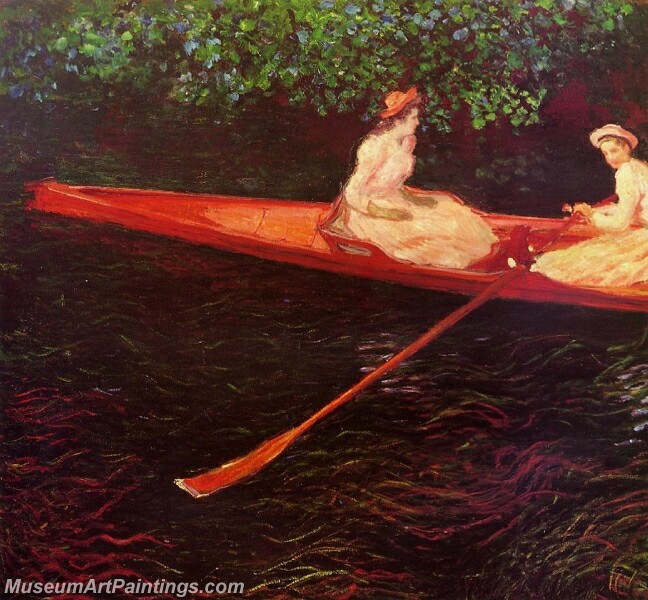 Boating on the River Epte Painting