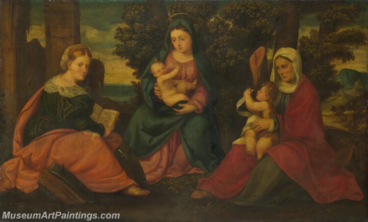 Bonifazio di Pitati The Madonna and Child with Saints Painting