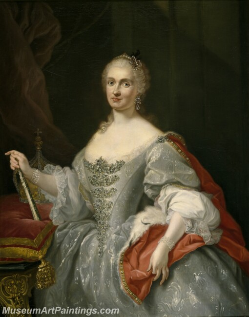 Bonito Giuseppe La reina Maria Amalia de Sajonia Painting