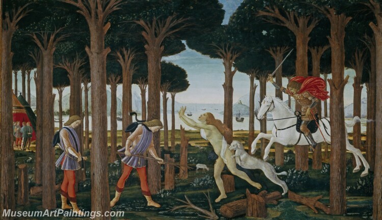 Botticelli Sandro La historia de Nastagio degli Onesti I Painting