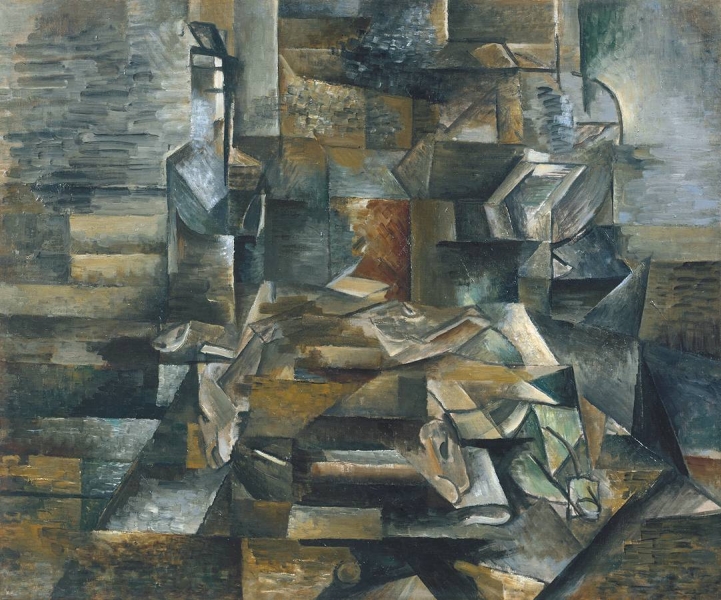 Bottle and Fishes by Georges Braque