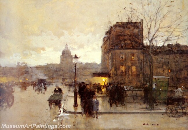 Boulevard Henri IV Sunset Painting