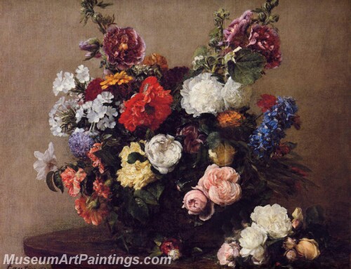 Bouquet of Diverse Flowers Painting