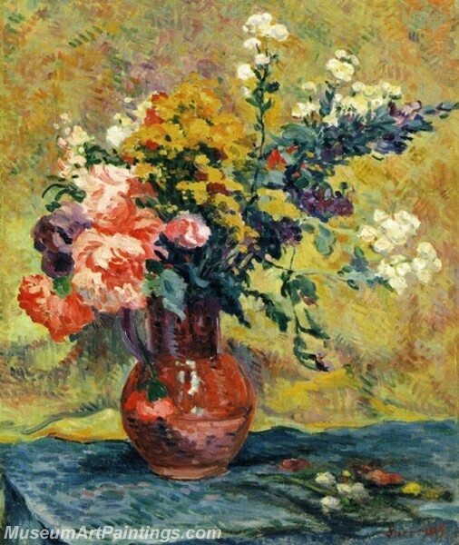 Bouquet of Flowers in a Vase Painting