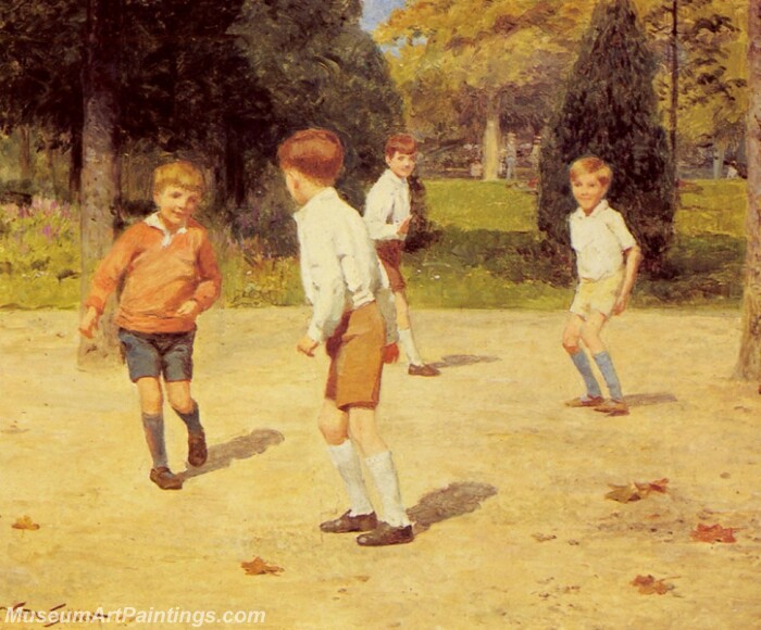 Boys Playing Painting