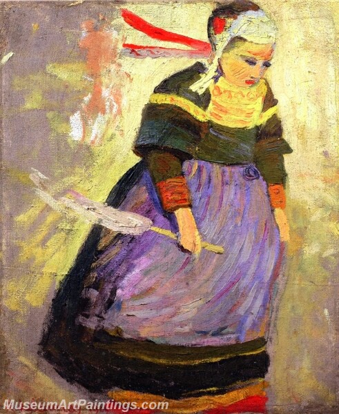 Breton Woman Painting