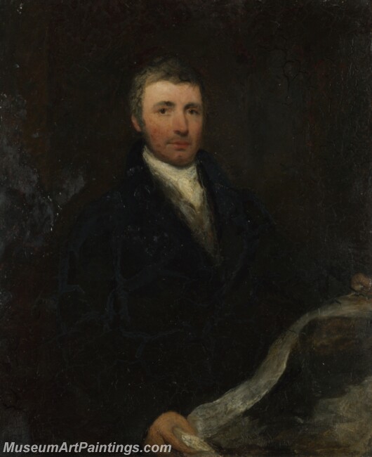 British possibly Sir William Boxall Portrait of a Man aged about 45 Painting