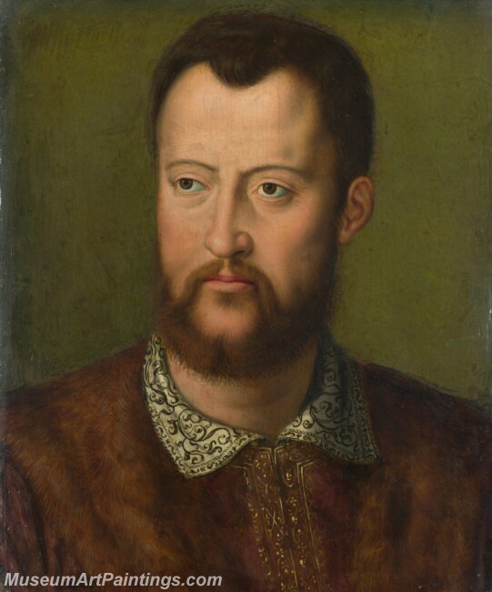 Bronzino Portrait of Cosimo I deMedici Grand Duke of Tuscany Painting