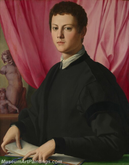 Bronzino Portrait of a Young Man Painting