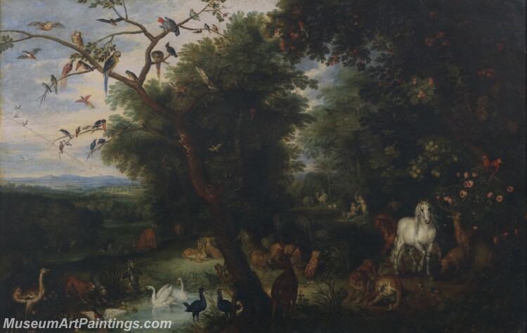 Brueghel el Viejo Jan Copia Elaraiso Terrenal Painting