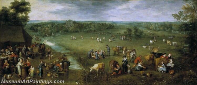 Brueghel el Viejo Jan La vida campesina Painting