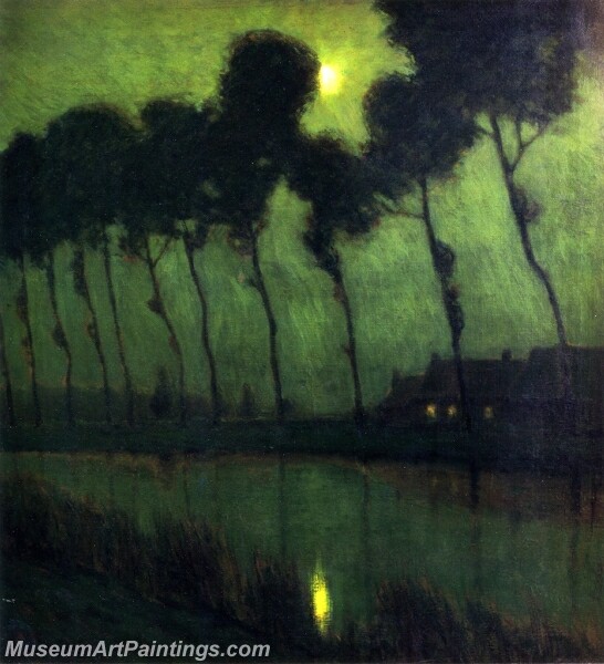 Bruges Moonlight Painting