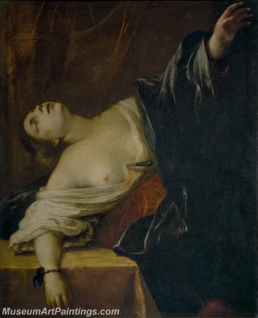 Cairo Francesco del La muerte de Lucrecia Painting