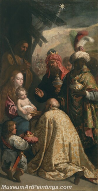 Cajes Eugenio Adoracion de los Reyes Magos Painting