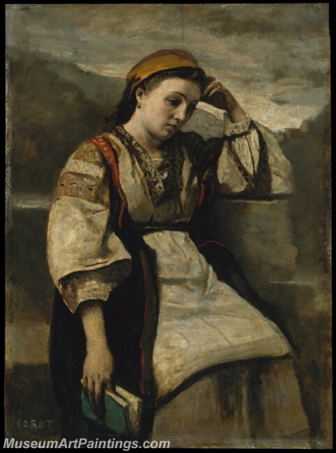 Camille Corot Reverie Painting