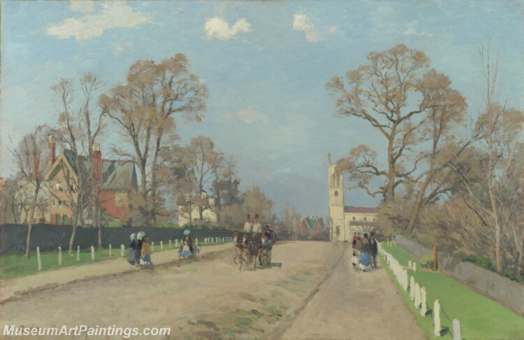 Camille Pissarro The Avenue Sydenham Painting