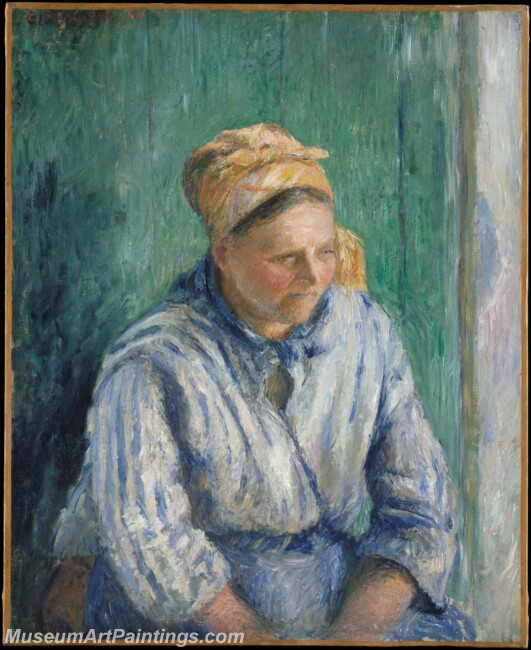 Camille Pissarro Washerwoman Study Painting