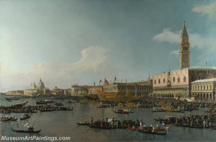 Canaletto Venice The Basin of San Marco on Ascension Day Painting