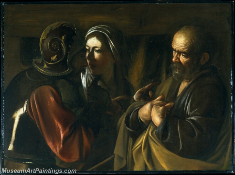 Caravaggio The Denial of Saint Peter Painting