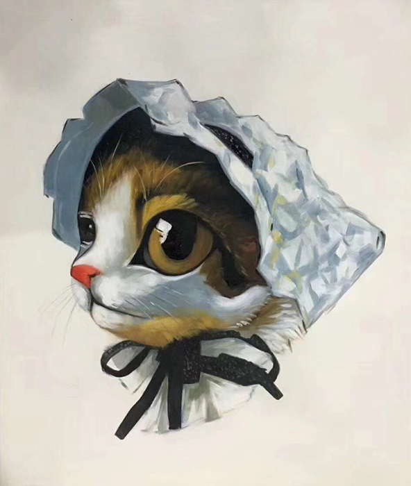 Cartoon Painting Cat CPC6