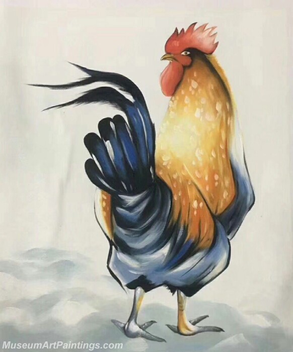 Cartoon Painting Cock CPC13