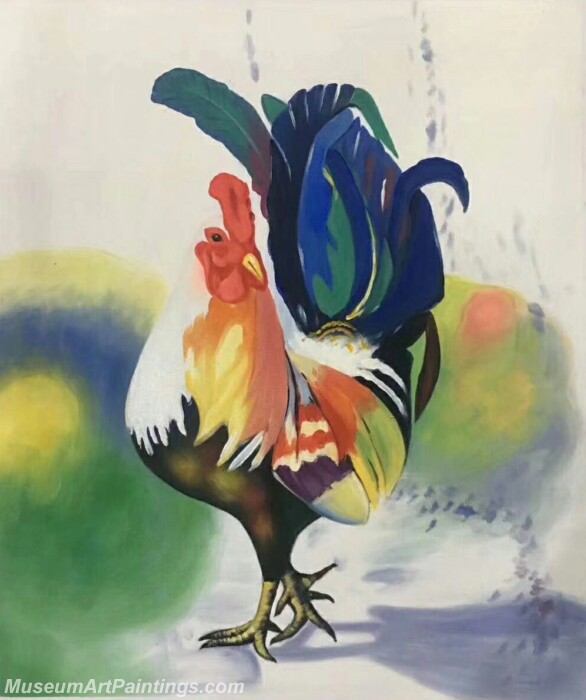 Cartoon Painting Cock CPC8