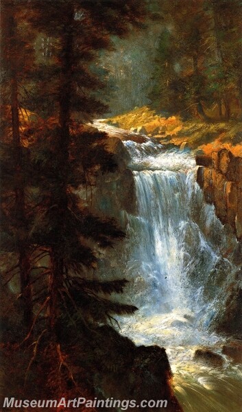 Cascade Falls near Lake Tahoe Painting