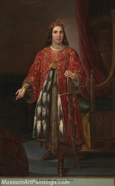 Castelaro y Perea Jose Sancho III rey de Castilla Painting